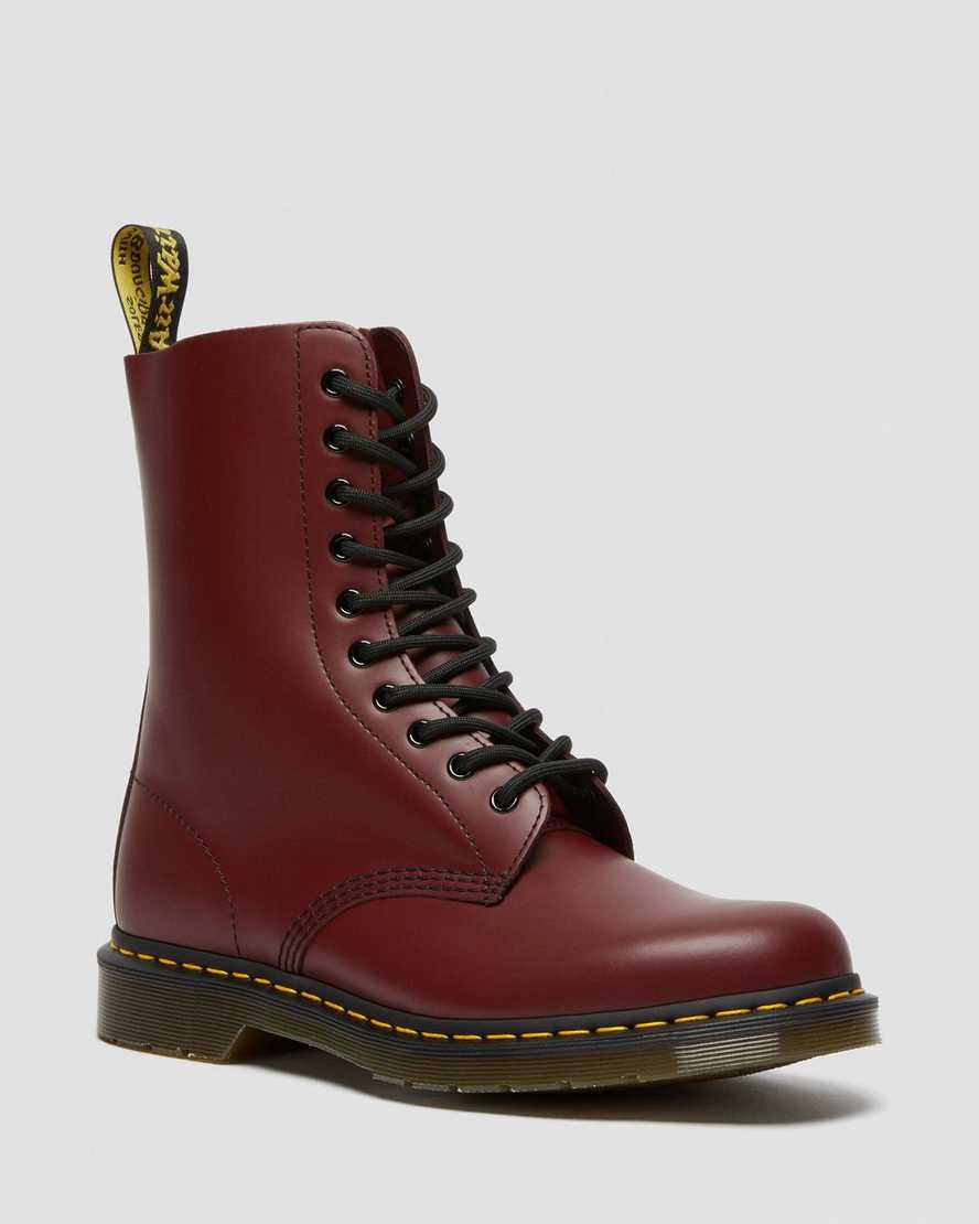 Dr. Martens 1490 Smooth Nahka Miesten Originals Nilkkurit - Punainen Nilkkurit [390-YXCVFG]